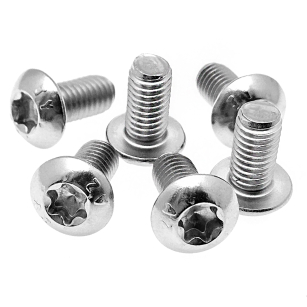 RCBIKE ŚRUBY TARCZY HAMULCA SREBRNE 6szt.