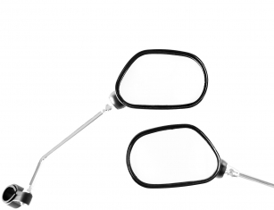 LUSTERKO ROWEROWE NA KIEROWNICĘ Z ODBLASKAMI PRAWE+LEWE 2szt.