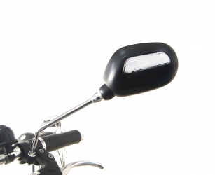 LUSTERKO ROWEROWE NA KIEROWNICĘ Z ODBLASKAMI PRAWE+LEWE 2szt.