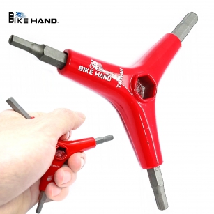 BIKE-HAND YC-356Y KLUCZE IMBUSOWE 4 5 6mm 3w1 IMBUSY ROWEROWE
