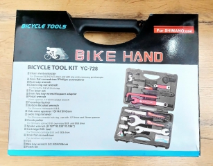 BIKE-HAND YC-728 ZESTAW NARZĘDZI KLUCZY W WALIZCE 18-CZĘŚCI