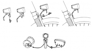 2K JY-7070 LAMPKA PRZÓD NA PRĄDNICĘ 6V 70LUX PODTRZYMANIE