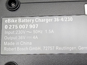 ŁADOWARKA AKUMULATORÓW BOSCH POWERPACK PAWERTUBE 36V 4A