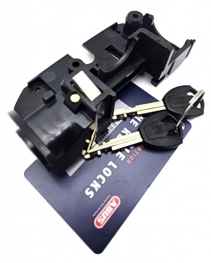 ZAMEK Z BLOKADĄ ABUS DO AKUMULATORÓW BAGAŹNIKOWYCH POWERPACK