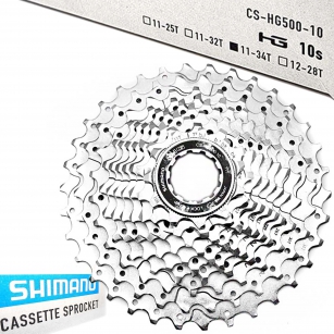SHIMANO CS-HG500 KASETA ZĘBATEK 10rz 11-34T DEORE GRX TIAGRA